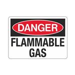 Danger Flammable Gas Hazmat  Sign